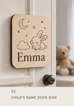 Child's Name Door Sign concept preview